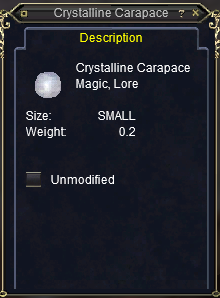 Crystalline Carapace
